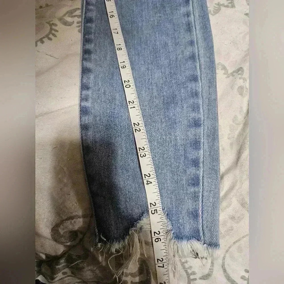 Kancan light wash distressed bottom jeans! - Picture 7 of 7
